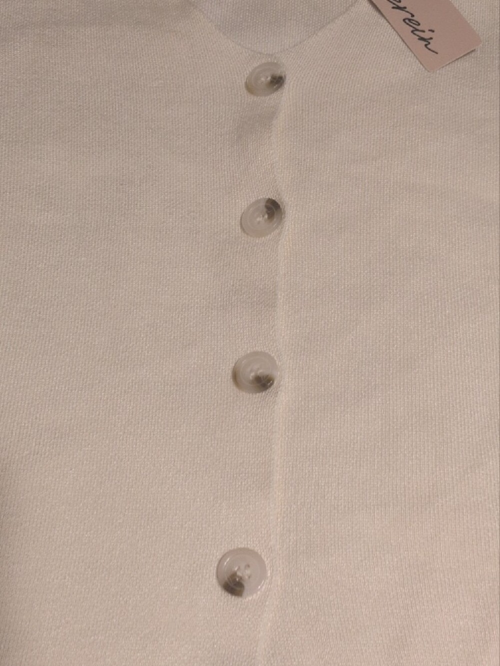 Les Serein Sleeveless V-Neck Button Front Vest Top, Sz L, NWT - Picture 4 of 6